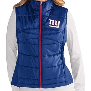 GIII For Her NFL NY Giants Wing Back Vest